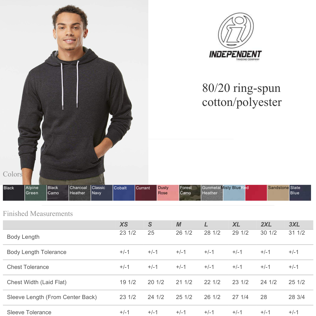 Unisex Lightweight Hoodie – Ring-Spun Cotton Blend