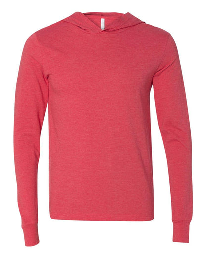 Unisex Jersey Hooded Long Sleeve Tee – Lightweight Comfort