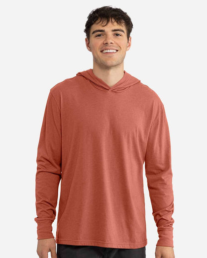 Next Level Unisex Lightweight Hooded Long Sleeve T-Shirt