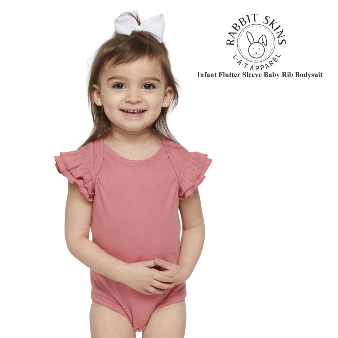 Infant Flutter Sleeve Cotton Bodysuit – Soft Baby One-Piece