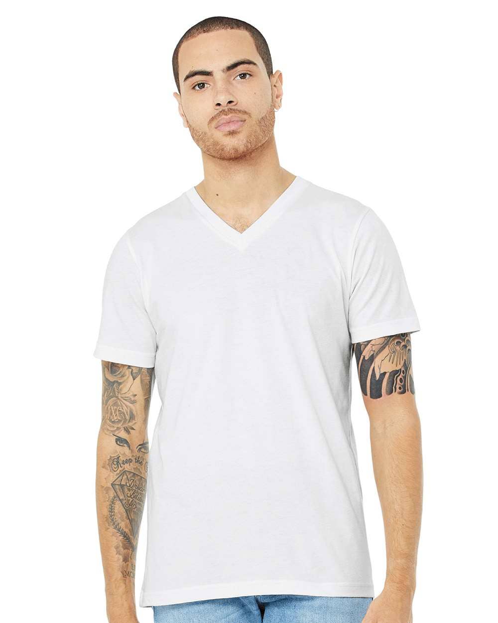 Bella Canvas Unisex V-Neck Heather T-Shirt