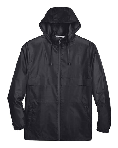 Unisex Lightweight Hooded Windbreaker Jacket Water-Resistant