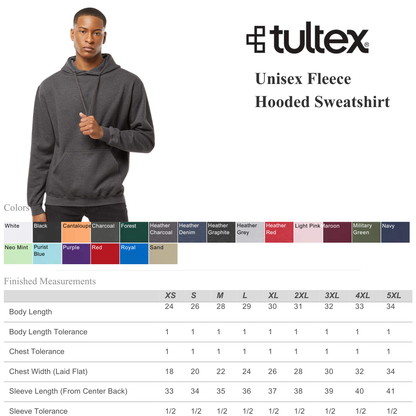 Tultex Heavy Fleece Hoodie | Warm Classic Unisex Fit