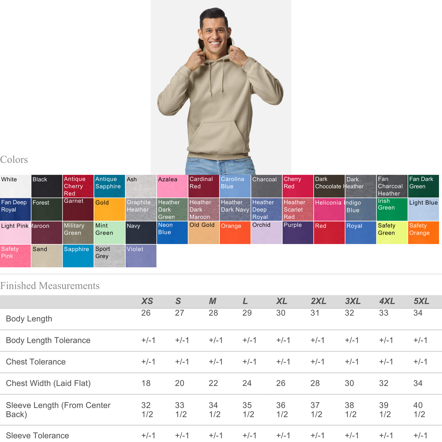 Gildan 18500 Heavy Blend Hoodie Wholesale Blank