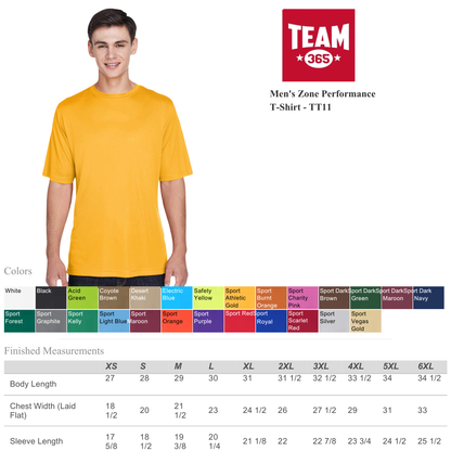 Men’s Athletic Performance T-Shirt Team 365 Lightweight