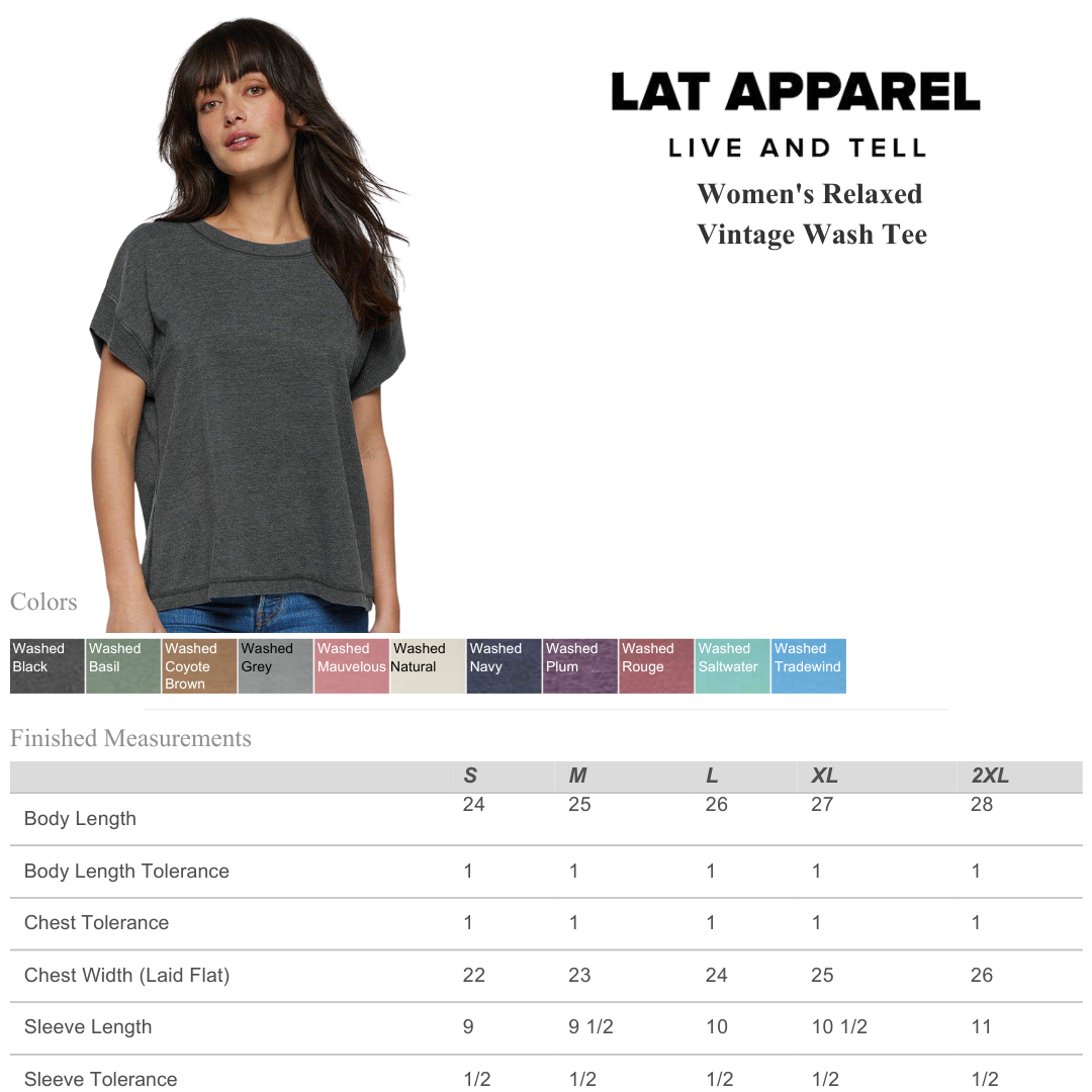Women’s Relaxed Vintage Wash Tee – Soft Washed Cotton Feel
