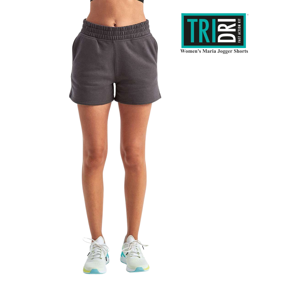 Women’s High-Waist Jogger Shorts with Pockets