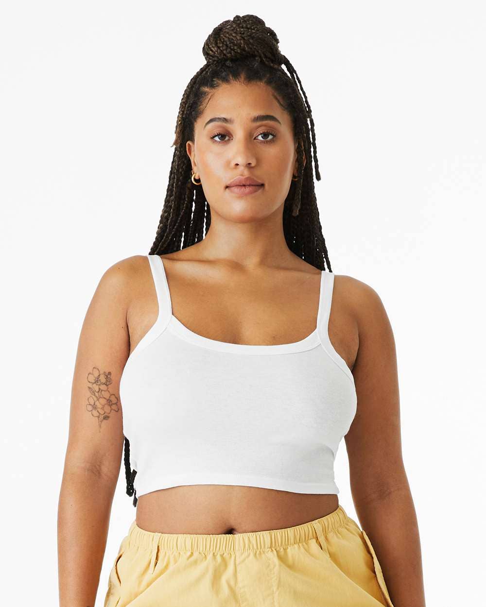 BELLA + CANVAS Women’s Micro Rib Spaghetti Strap Tank Top