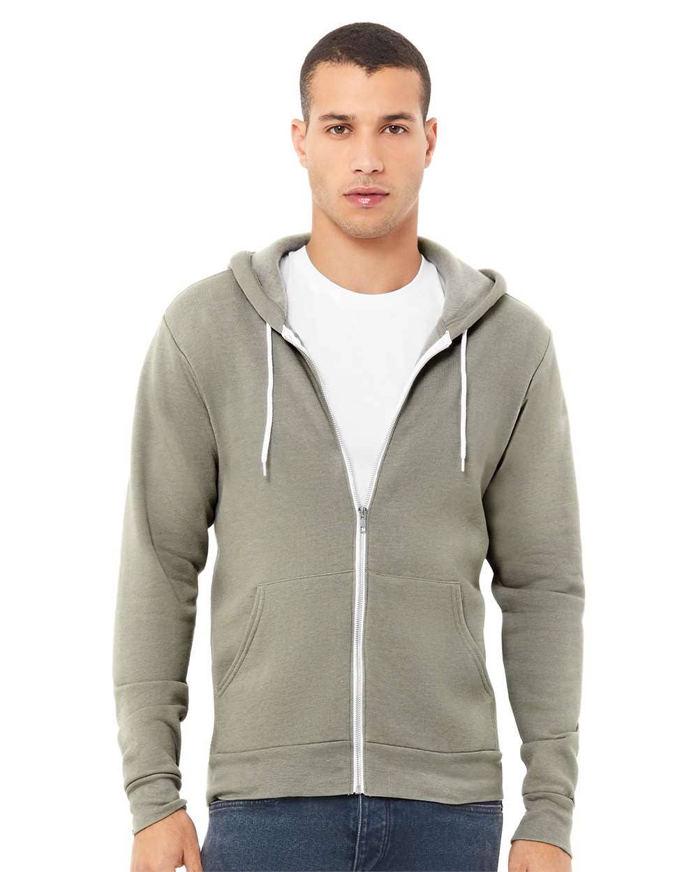 Unisex Sponge Fleece Full-Zip Hoodie | Comfort Soft Cotton