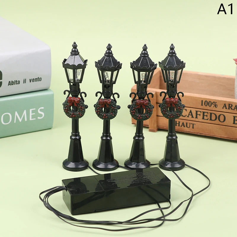 4Pcs/Set Christmas Mini Street Light - TheWorldOfMYes