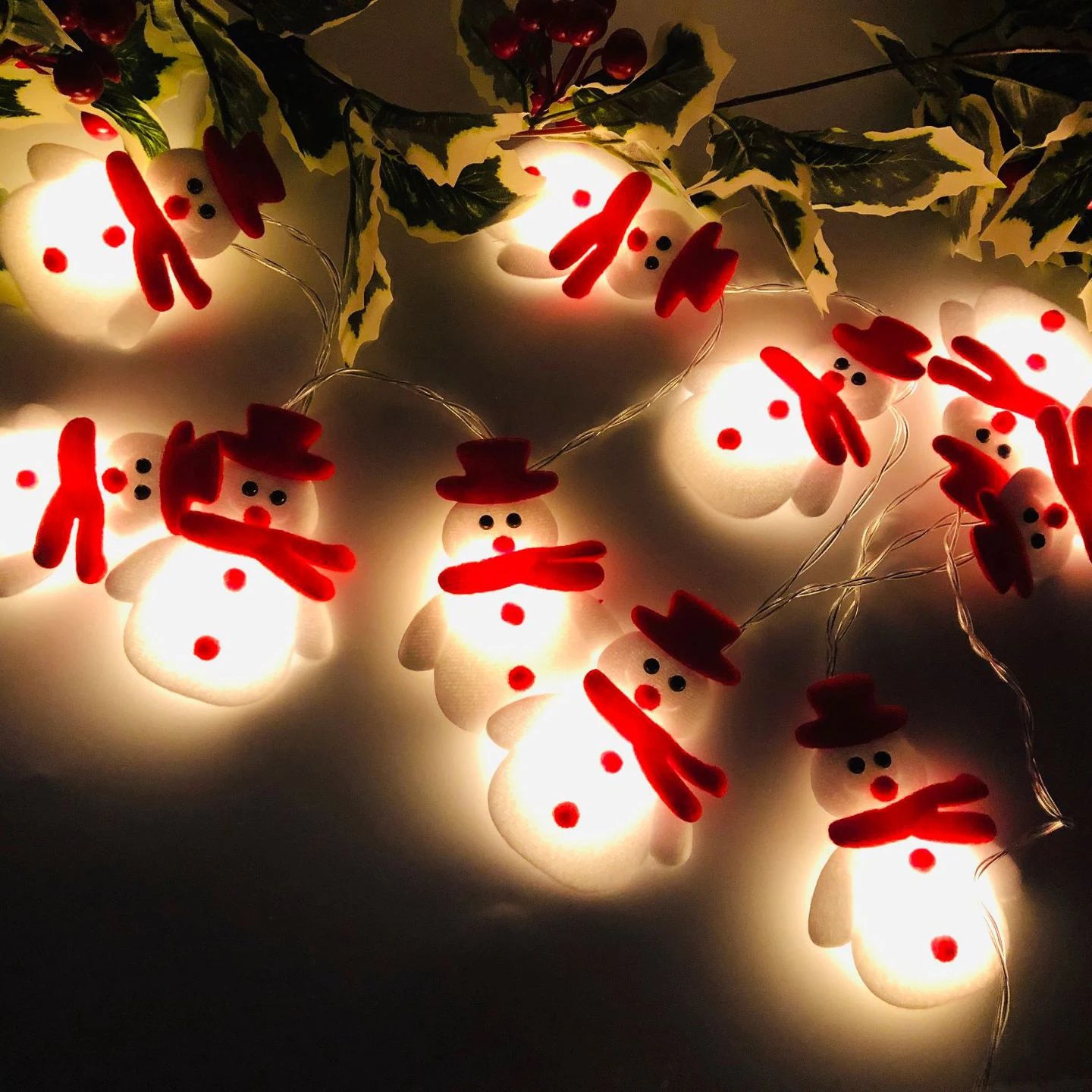 10LED Snowman String Lights - TheWorldOfMYes