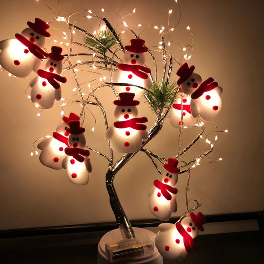 10LED Snowman String Lights - TheWorldOfMYes