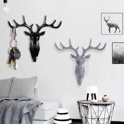 Stylish Antler Hook Deer Head Key Holder - TheWorldOfMYes