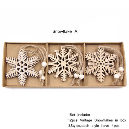 12pcs Vintage Snowflake Set - TheWorldOfMYes