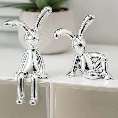 Long Eared Rabbit Decor Furnishings Ornament - TheWorldOfMYes