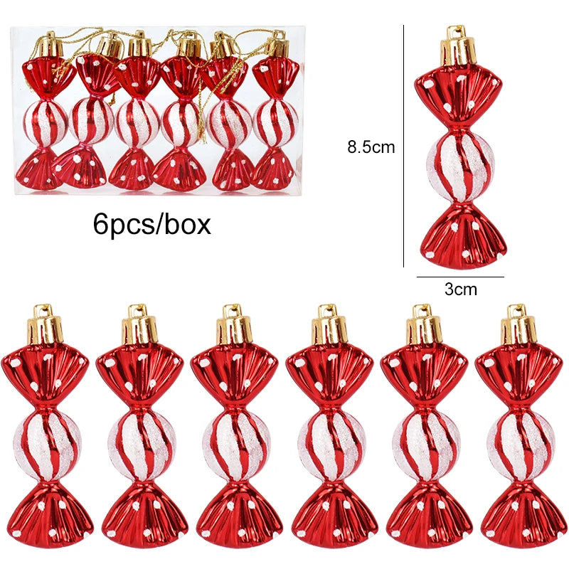 6pcs/box Christmas Tree Ornaments - TheWorldOfMYes