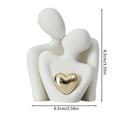 Nordic Decorative Abstract Couple Statue - TheWorldOfMYes