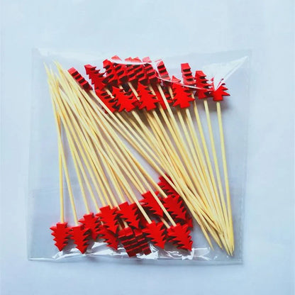 50Pcs/set Christmas Bamboo Sticks - TheWorldOfMYes