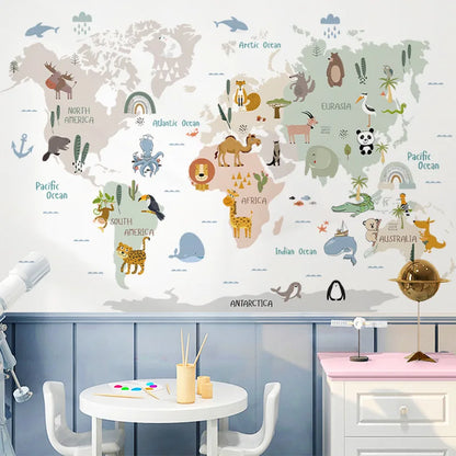 Kids World Map - TheWorldOfMYes