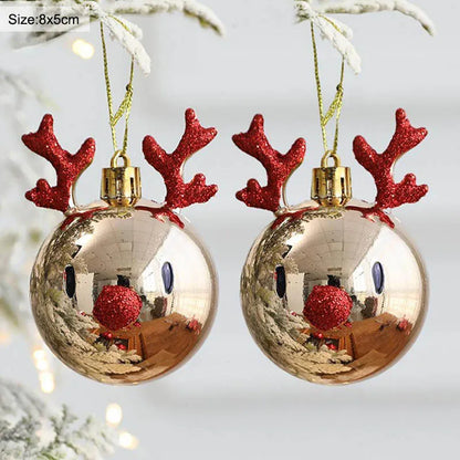 2pcs Elk Christmas Ornaments - TheWorldOfMYes