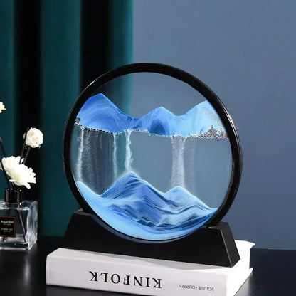 3D Flowing Sand Art Round Glass - TheWorldOfMYes