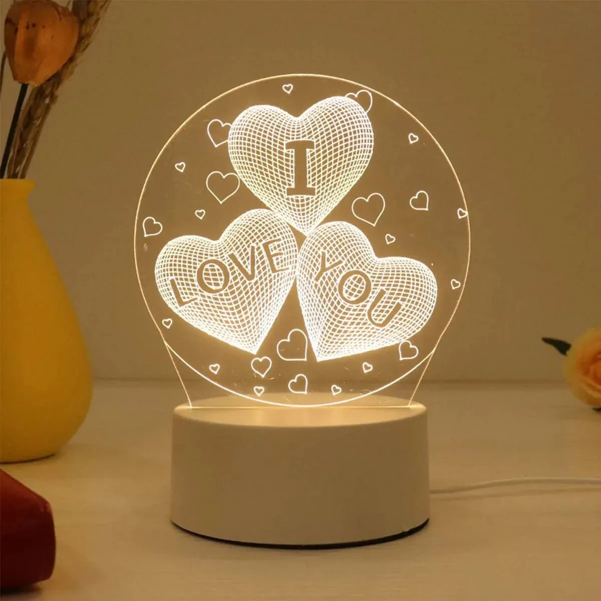 Bedside LED Table Love Lamp Holiday Event Gifts - TheWorldOfMYes