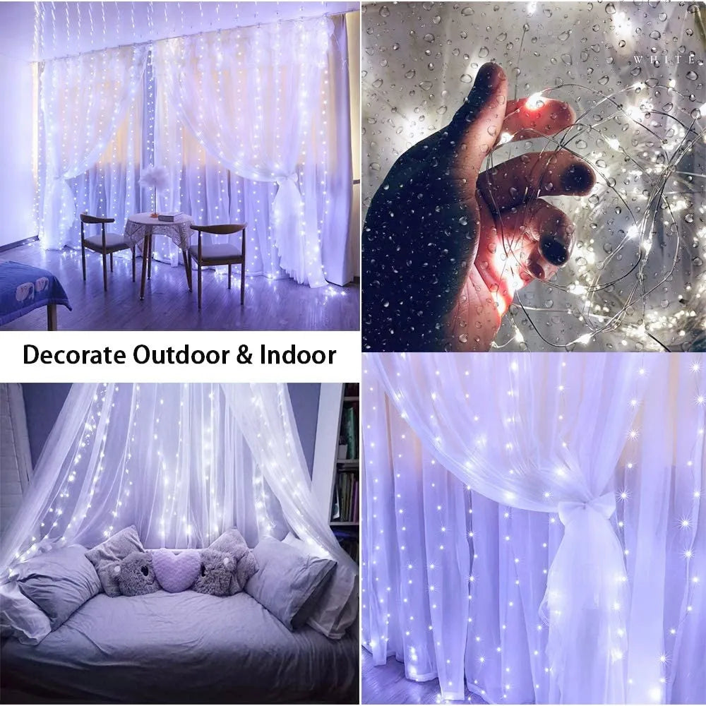 Christmas Curtain LED Lights - TheWorldOfMYes