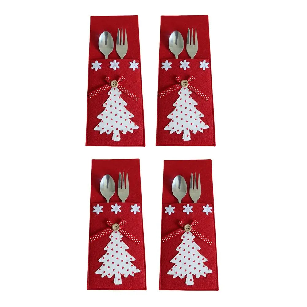 4PCS Christmas Knife and Fork Holder - TheWorldOfMYes