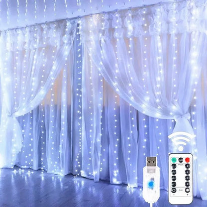 Christmas Curtain LED Lights - TheWorldOfMYes