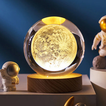 3D LED Light Galaxy Crystal Ball - TheWorldOfMYes