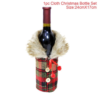 Christmas Wine Bottle Decoration - TheWorldOfMYes