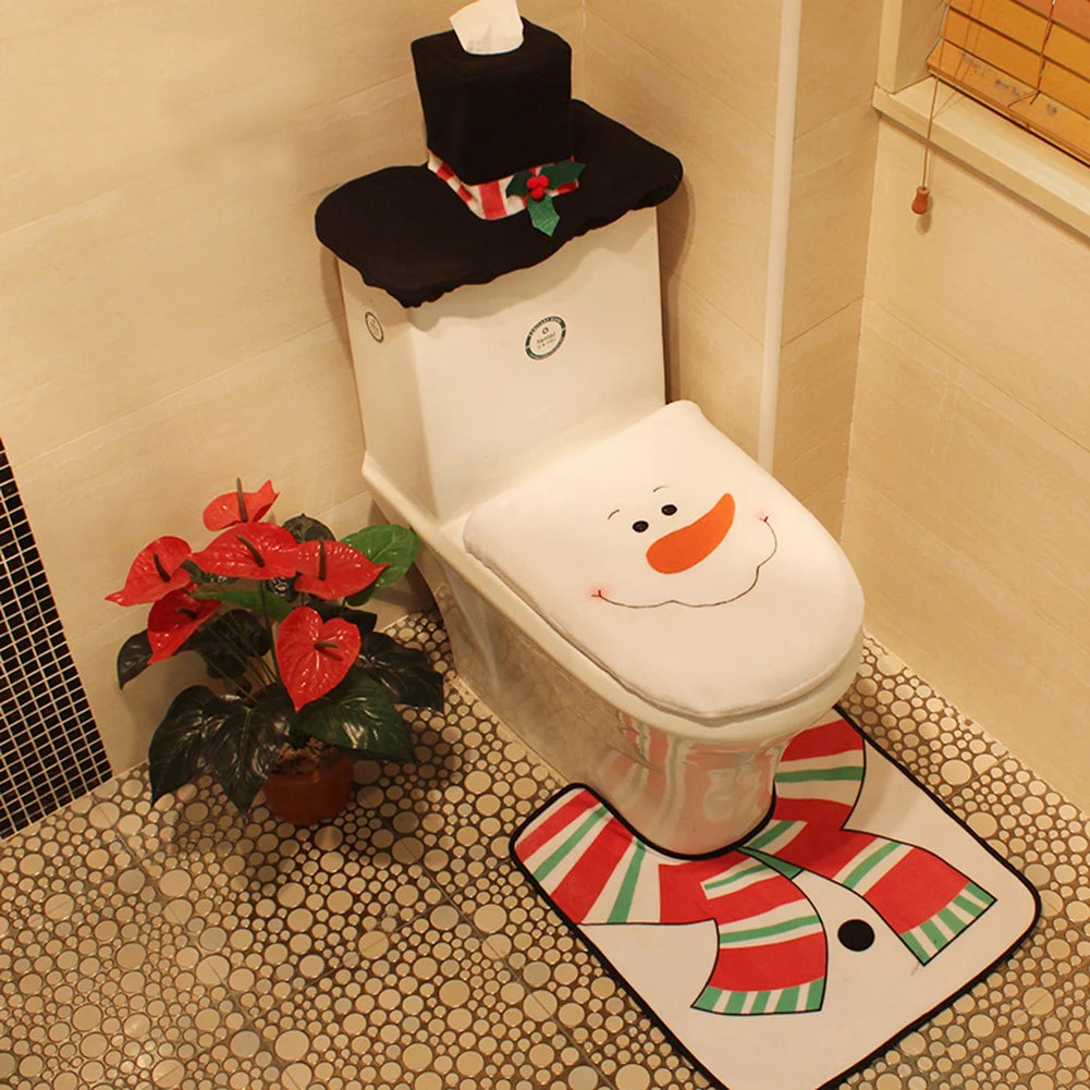 Christmas Toilet Seat Cover - TheWorldOfMYes