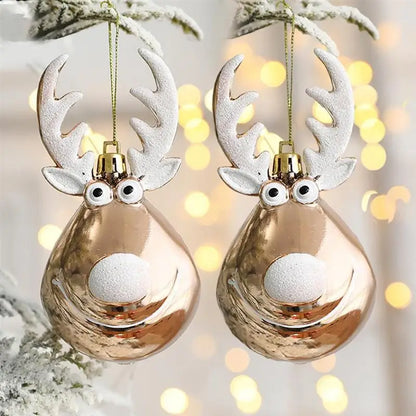 2pcs Elk Christmas Ornaments - TheWorldOfMYes