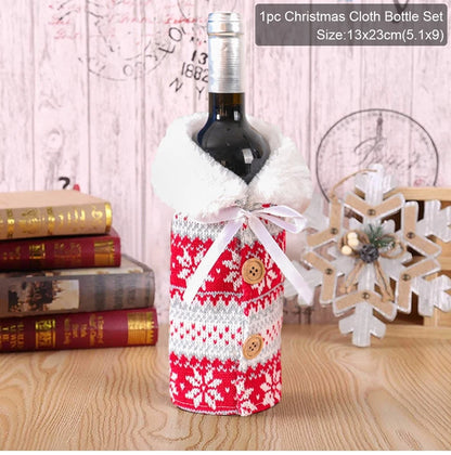 Christmas Wine Bottle Decoration - TheWorldOfMYes