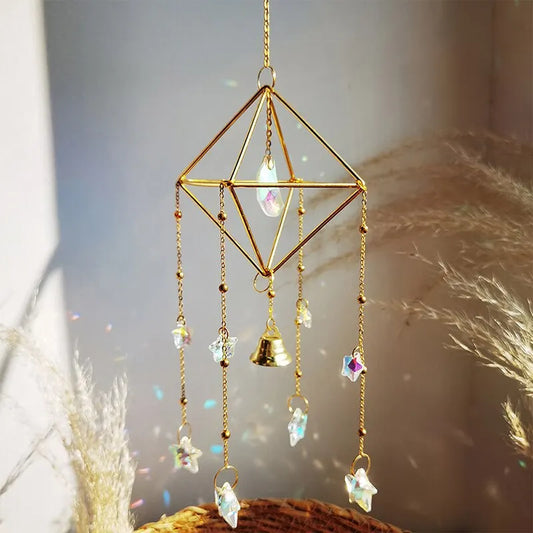 Colorful Rainbow Stars & Moon Wind Chimes - TheWorldOfMYes