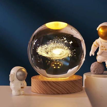 3D LED Light Galaxy Crystal Ball - TheWorldOfMYes