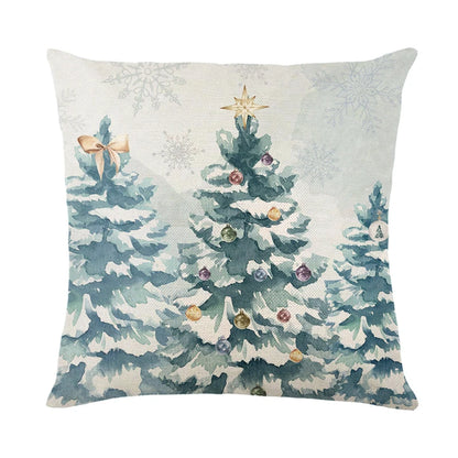 Linen Merry Christmas Pillow Cover - TheWorldOfMYes