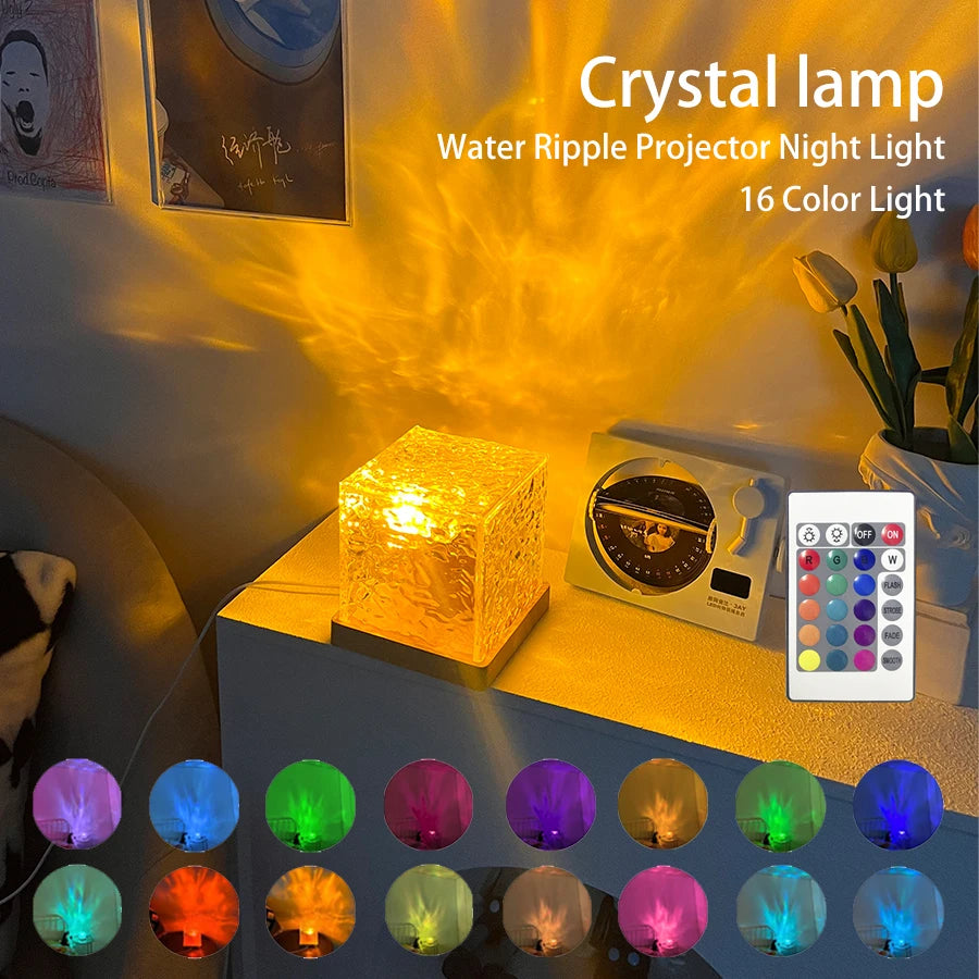 Rotating Crystal Night Projector - TheWorldOfMYes