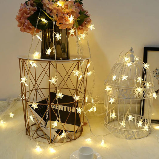 LED String Star Garland Lights - TheWorldOfMYes