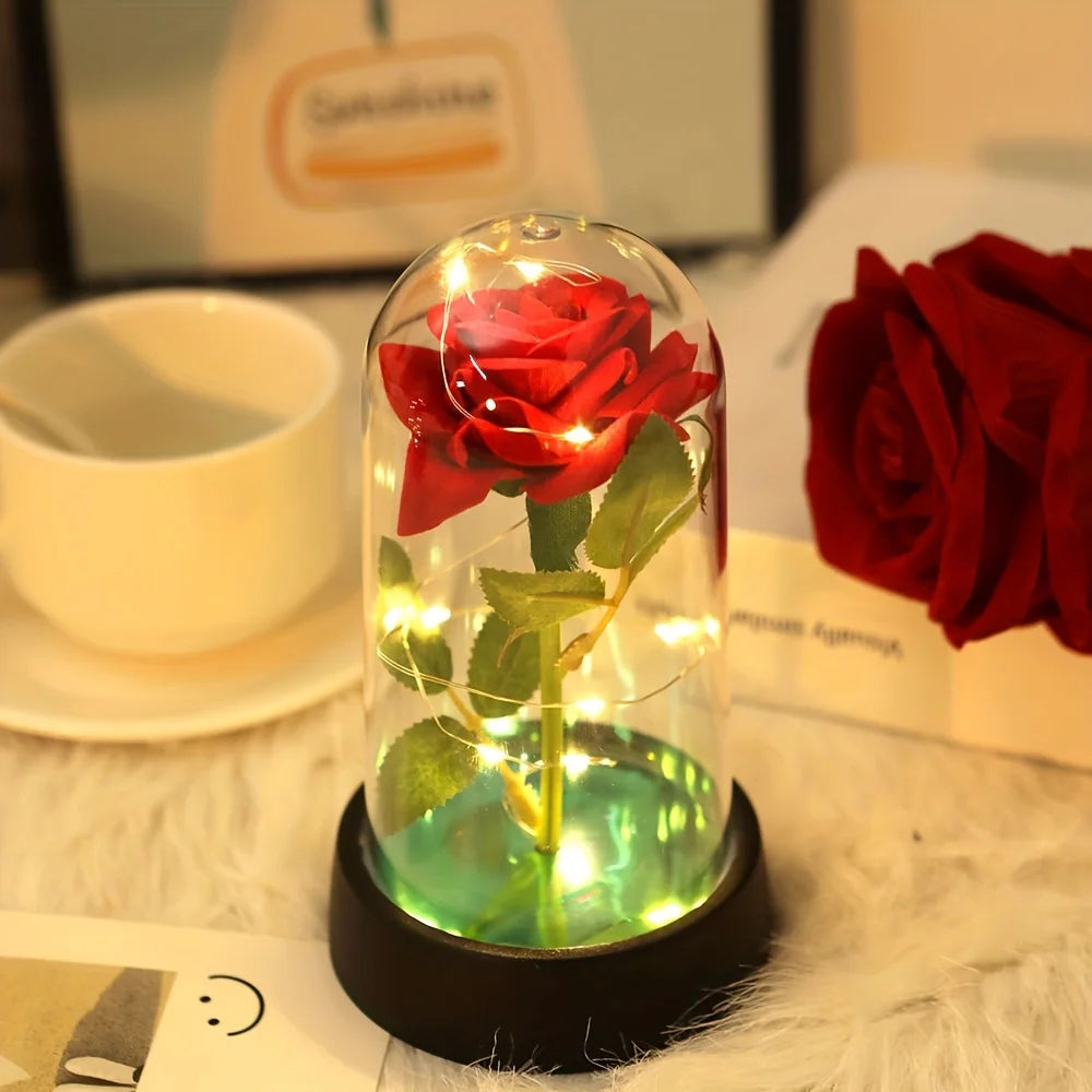 Eternal Rose Luminous Flower Ornament - TheWorldOfMYes