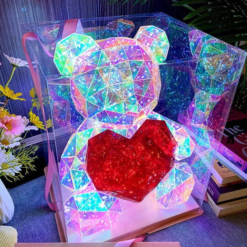 Teddy Bear Sparkling Lamp - TheWorldOfMYes