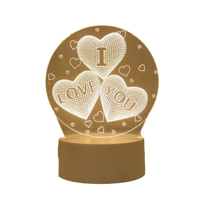 Bedside LED Table Love Lamp Holiday Event Gifts - TheWorldOfMYes