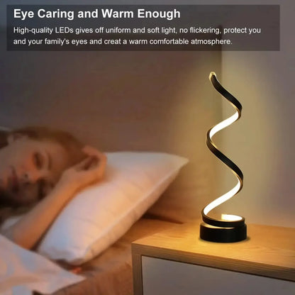 Table Modern Spiral Lamp - TheWorldOfMYes