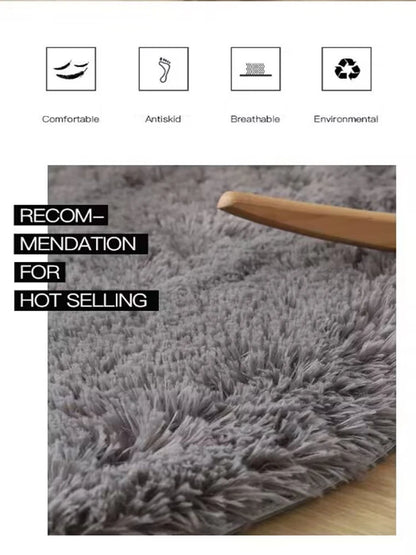 Plush Round Fluffy Carpet - TheWorldOfMYes