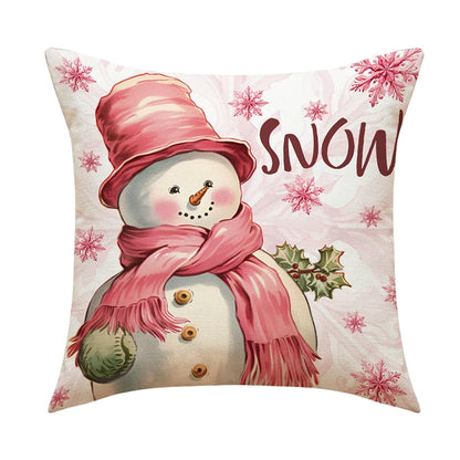 Linen Merry Christmas Pillow Cover - TheWorldOfMYes