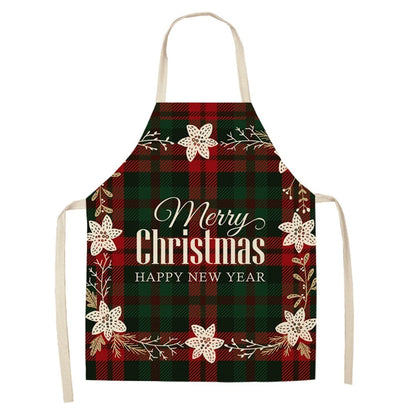 Linen Merry Christmas Apron - TheWorldOfMYes