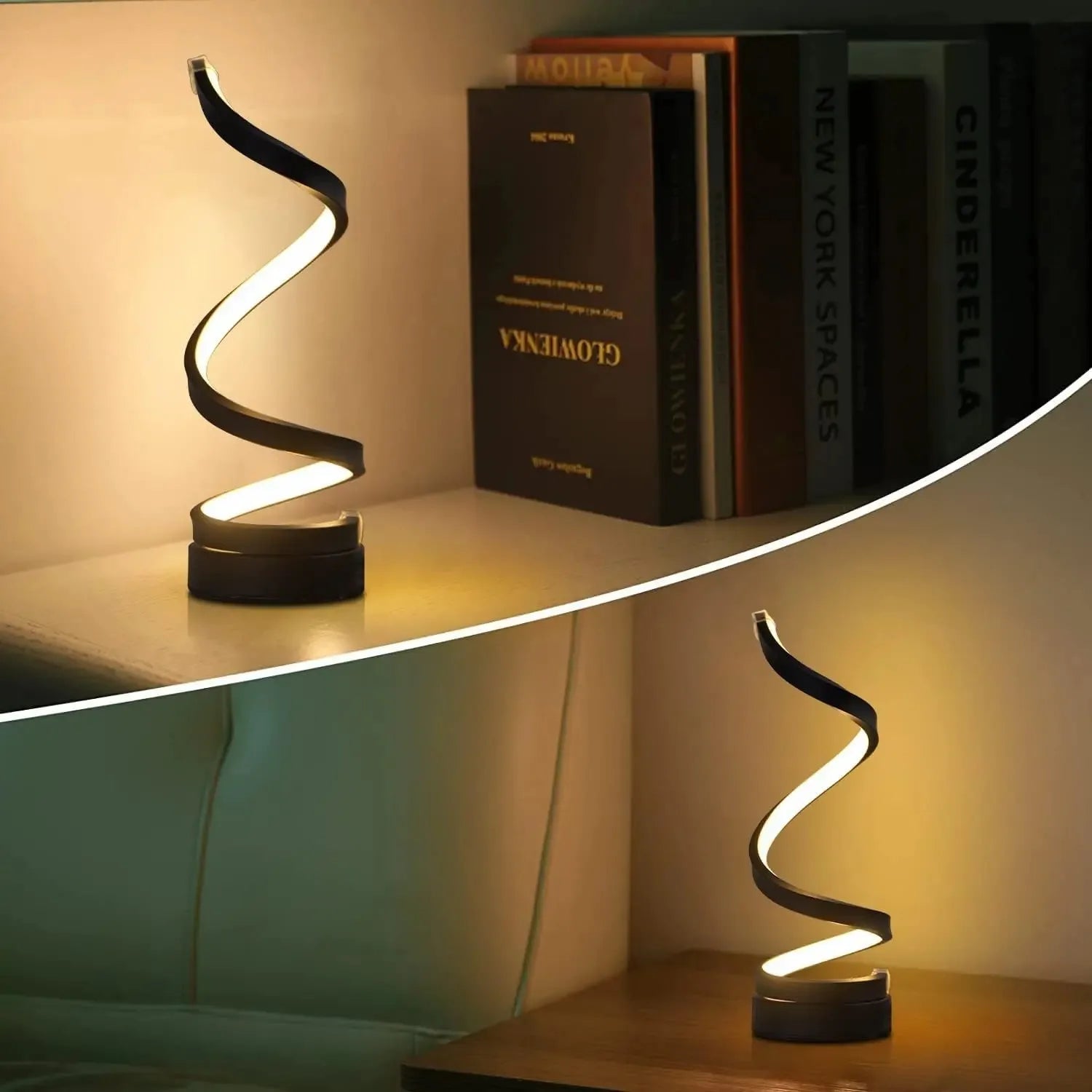 Table Modern Spiral Lamp - TheWorldOfMYes