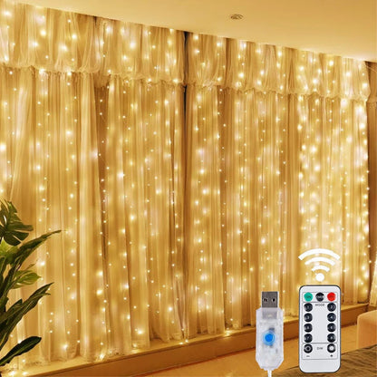 Christmas Curtain LED Lights - TheWorldOfMYes