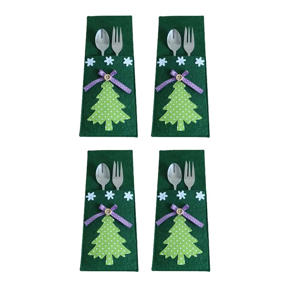 4PCS Christmas Knife and Fork Holder - TheWorldOfMYes