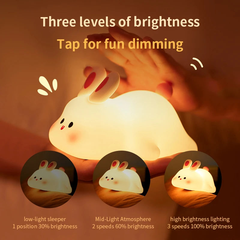 Cute Rabbit-shaped Night Light - TheWorldOfMYes